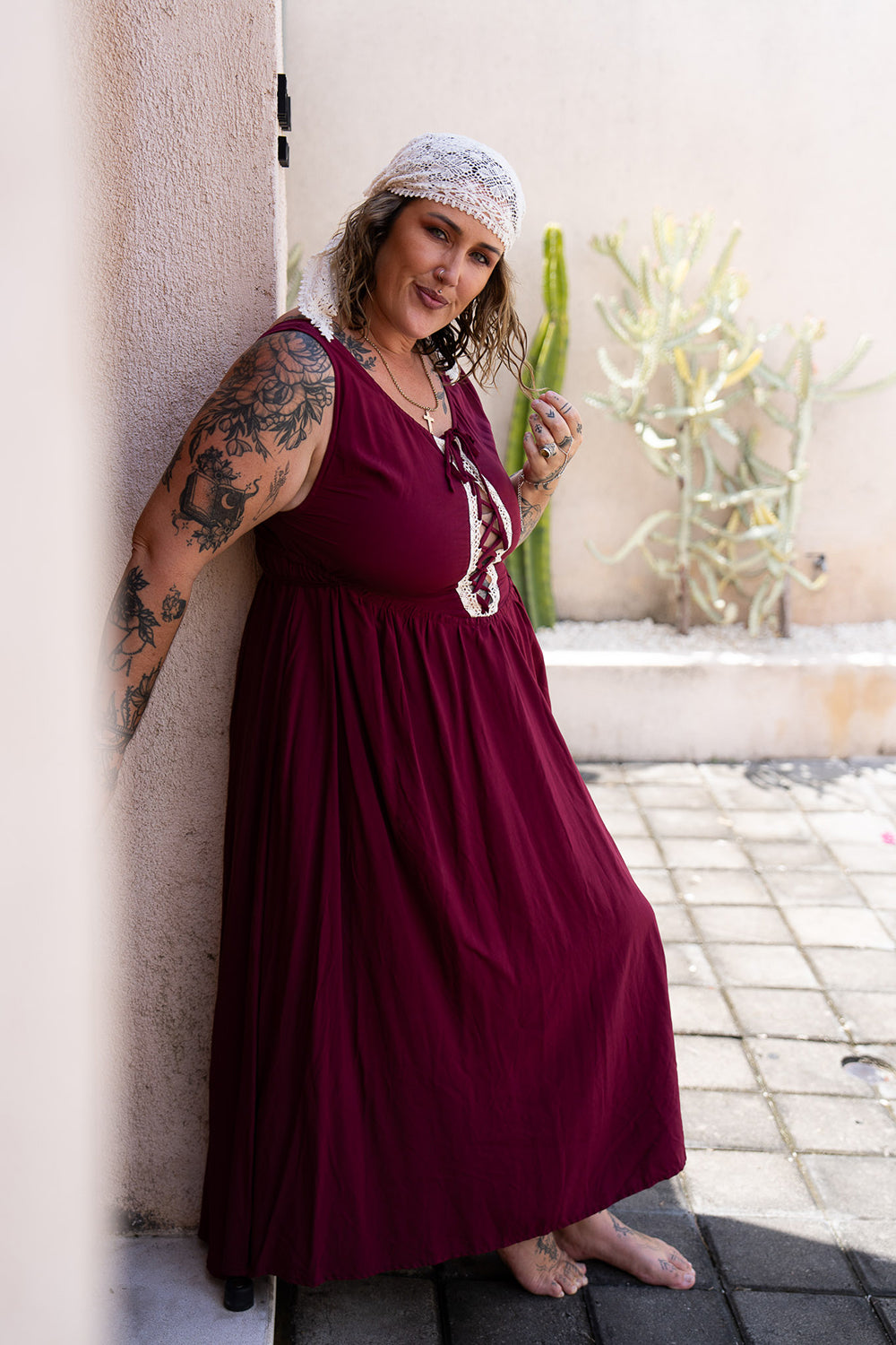 Anisa Long Dress - Mulberry - Almost Famous by Jinx the Label