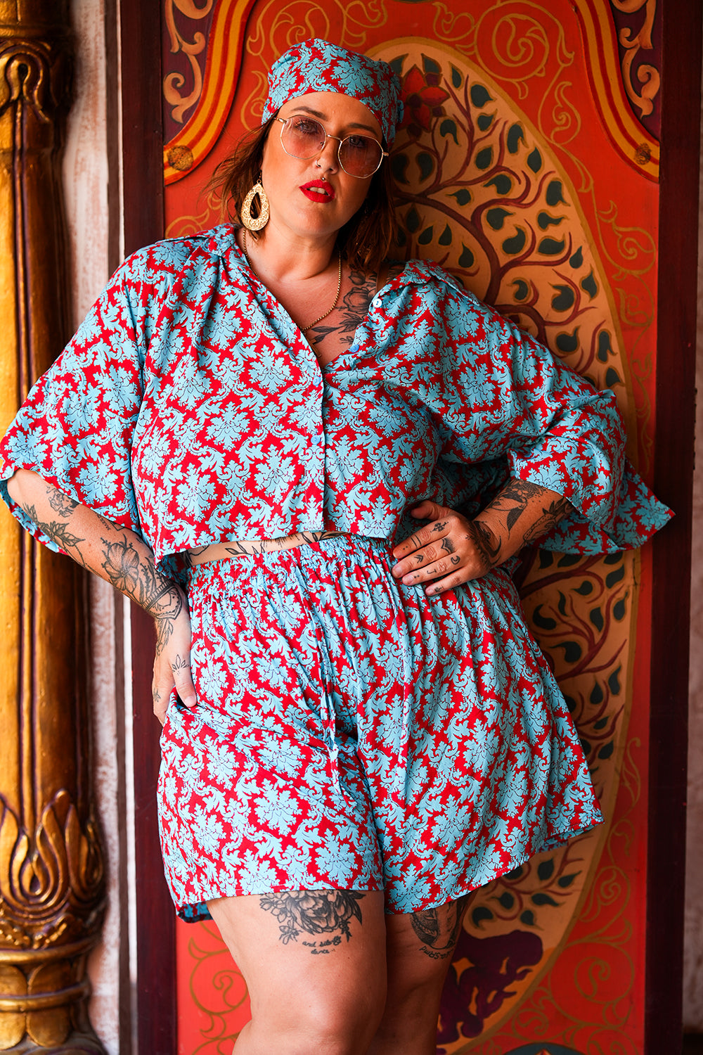 Bonita Head Wrap - Contrast Blue by Jinx the Label