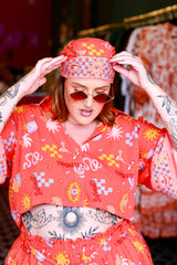 Bonita Head Wrap - Red Mexi by Jinx the Label