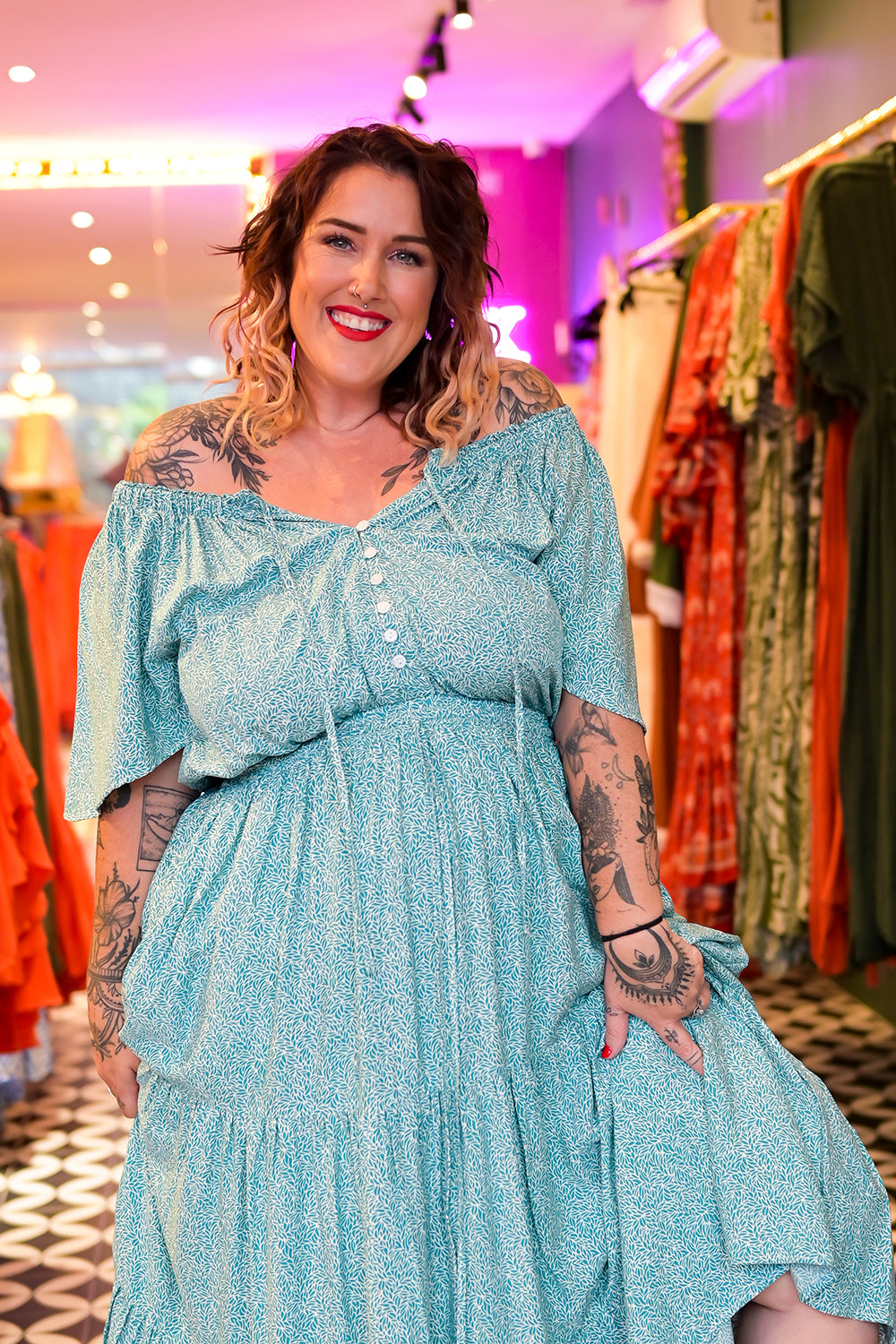 Dainty Dress - Mint by Jinx the Label