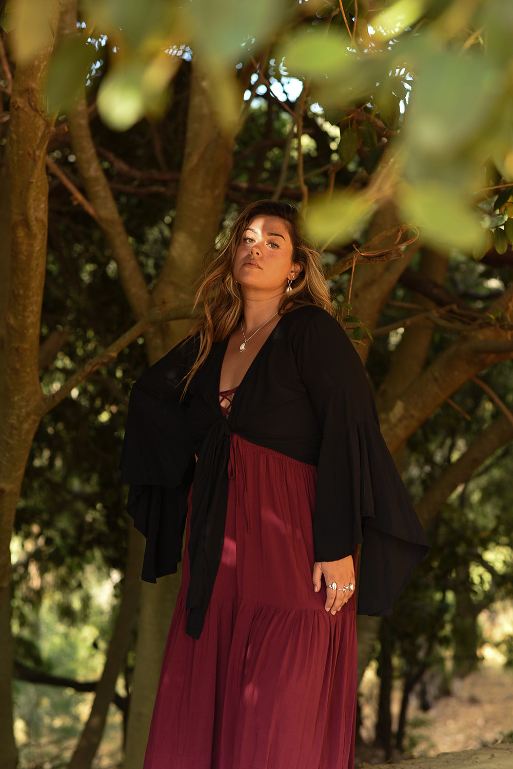 Druid Wrap Top - Black by Jinx the Label