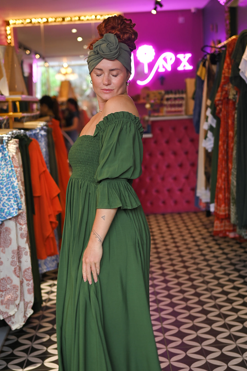 Esmeralda Maxi Dress - Olive by Jinx the Label