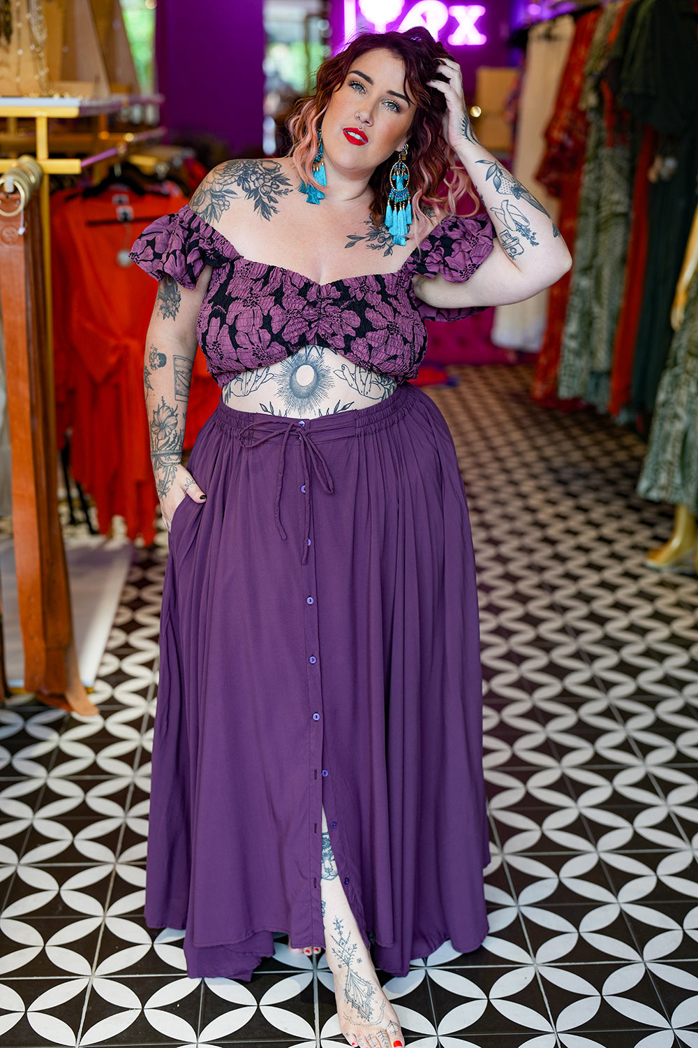 Fae Skirt - Purple Rain by Jinx the Label