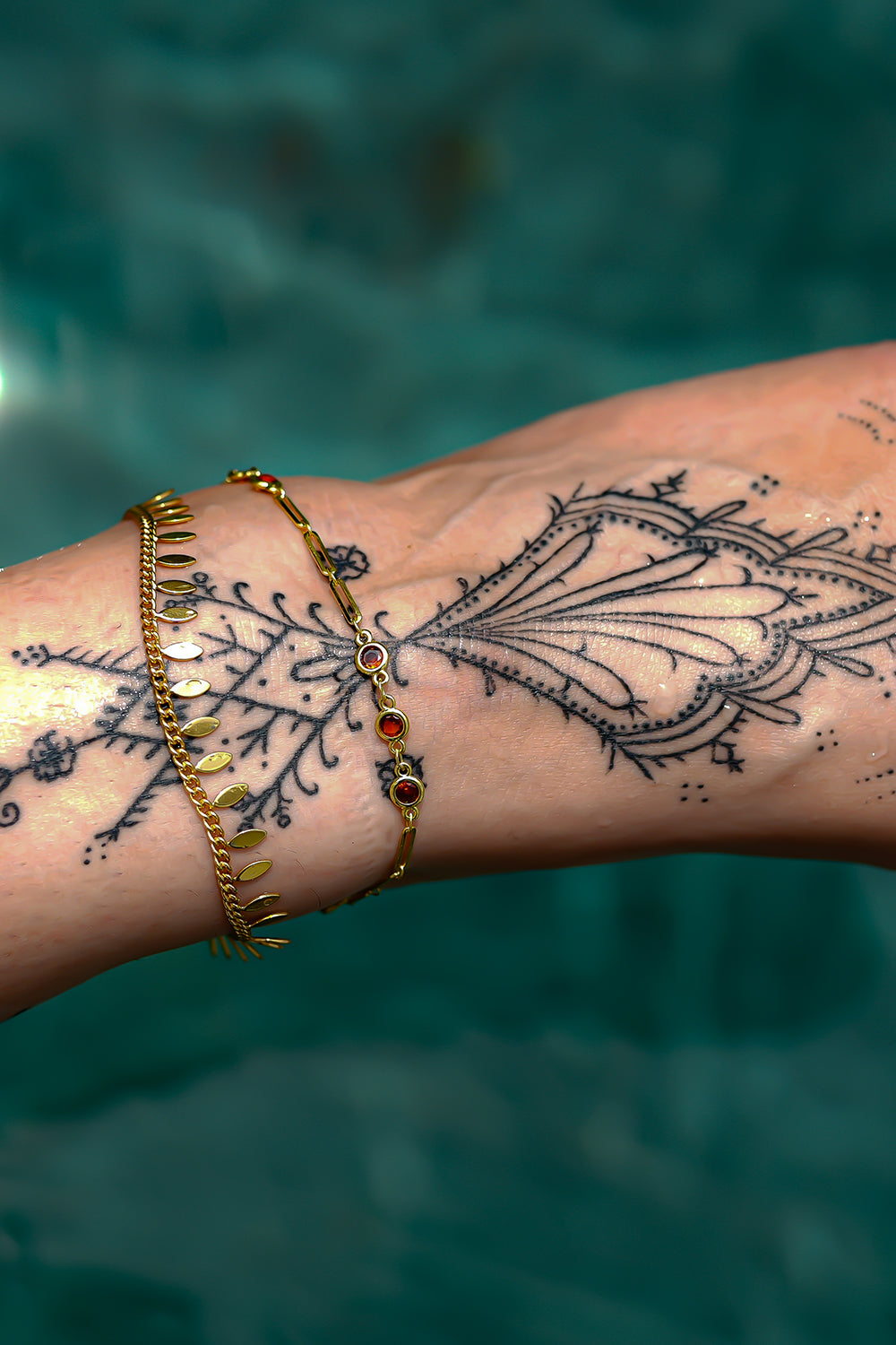 Golden Vine Anklet by Jinx the Label