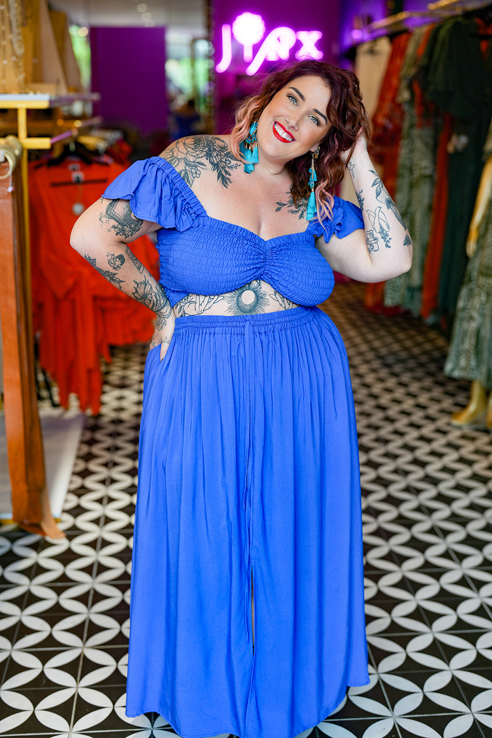 Kora Skirt - Cobalt by Jinx the Label