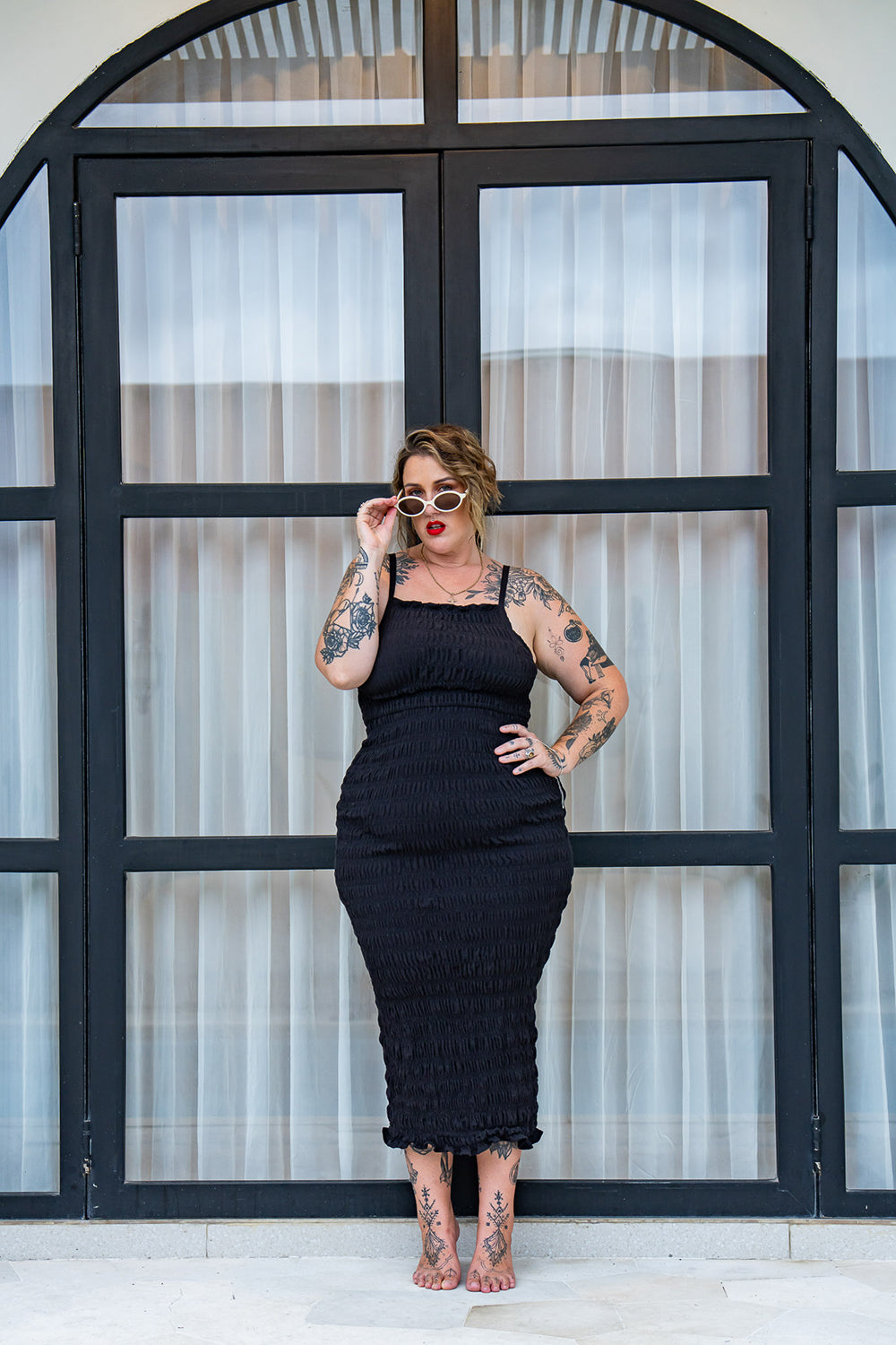 Kristen Long Dress - Black - Almost Famous by Jinx the Label