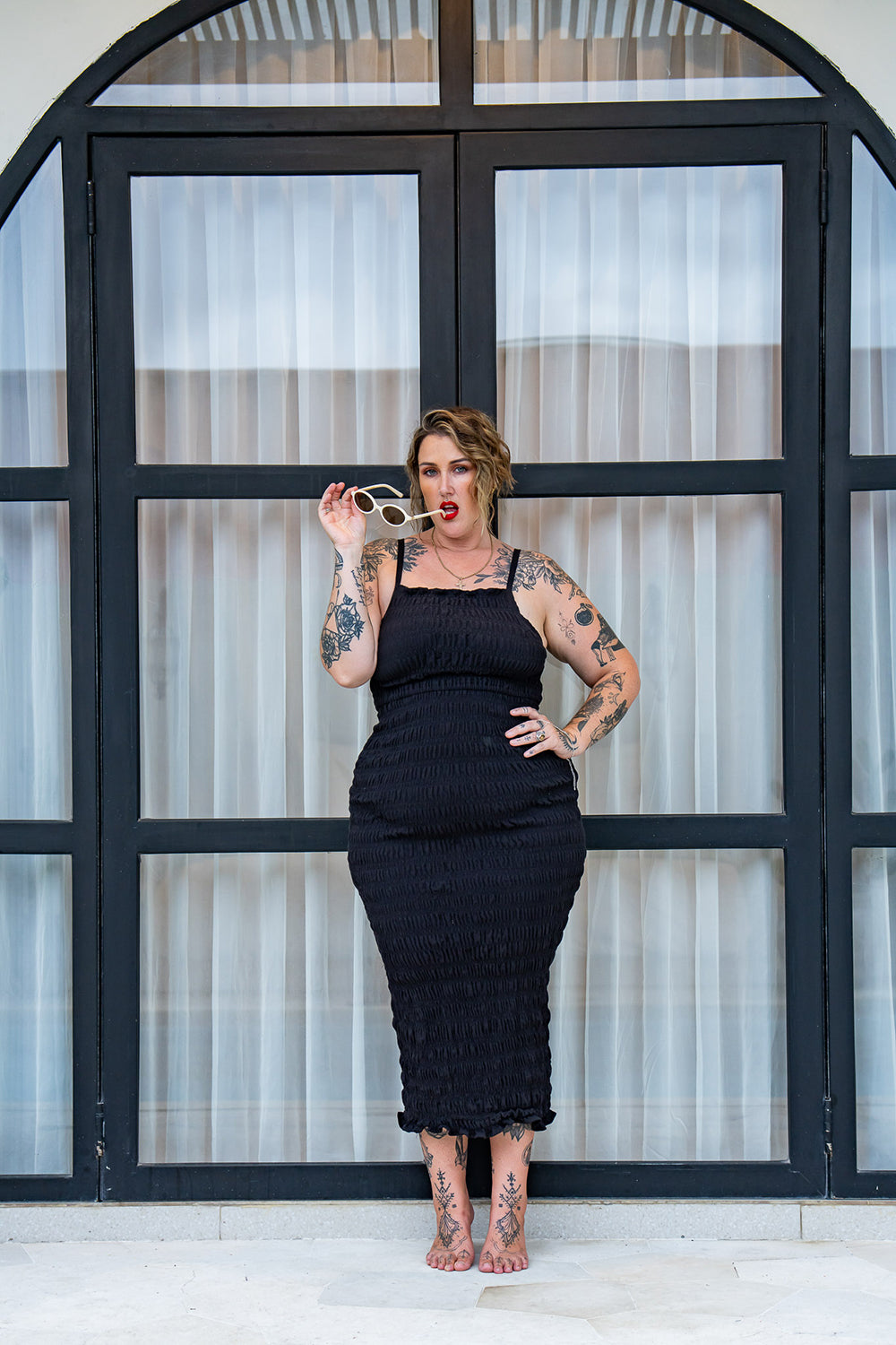 Kristen Long Dress - Black - Almost Famous by Jinx the Label