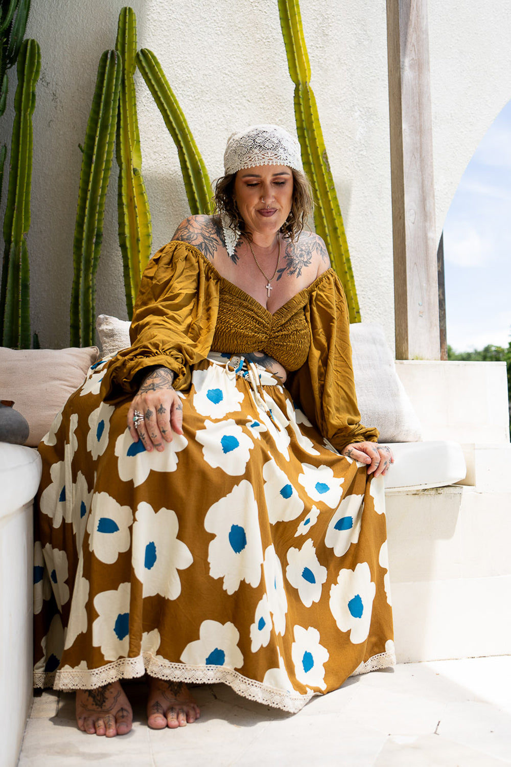 Lovina Crop Top - Wild Saffron - Almost Famous by Jinx the Label