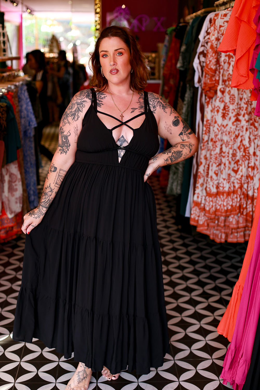 Lucky Maxi Dress - Black by Jinx the Label