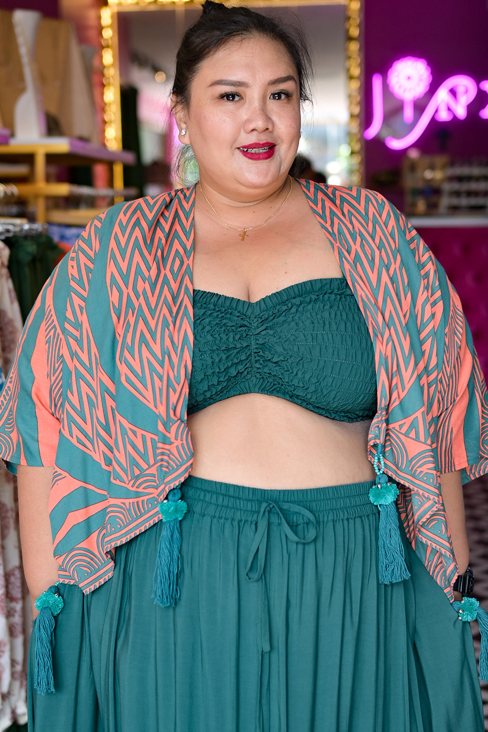 Magdalena Duster - Peach Pink by Jinx the Label