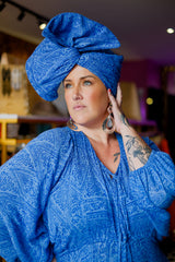 French Turban - Blue Curacao by Jinx the Label