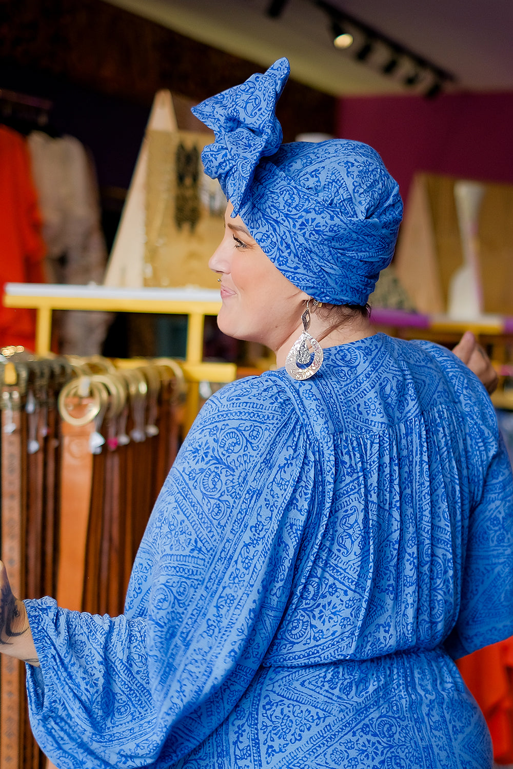French Turban - Blue Curacao by Jinx the Label