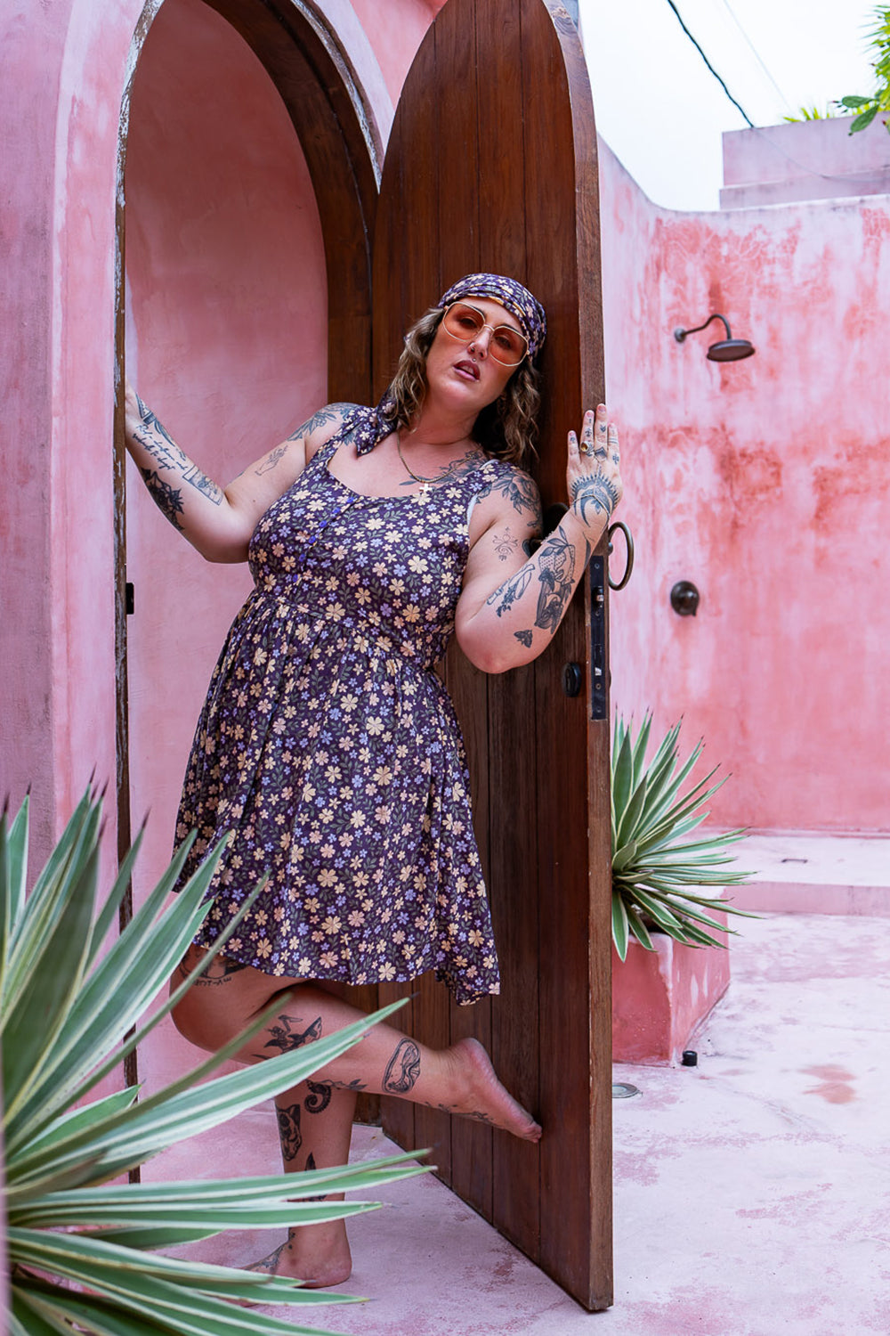 Peta Mini Dress - Wild Petals - Almost Famous by Jinx the Label