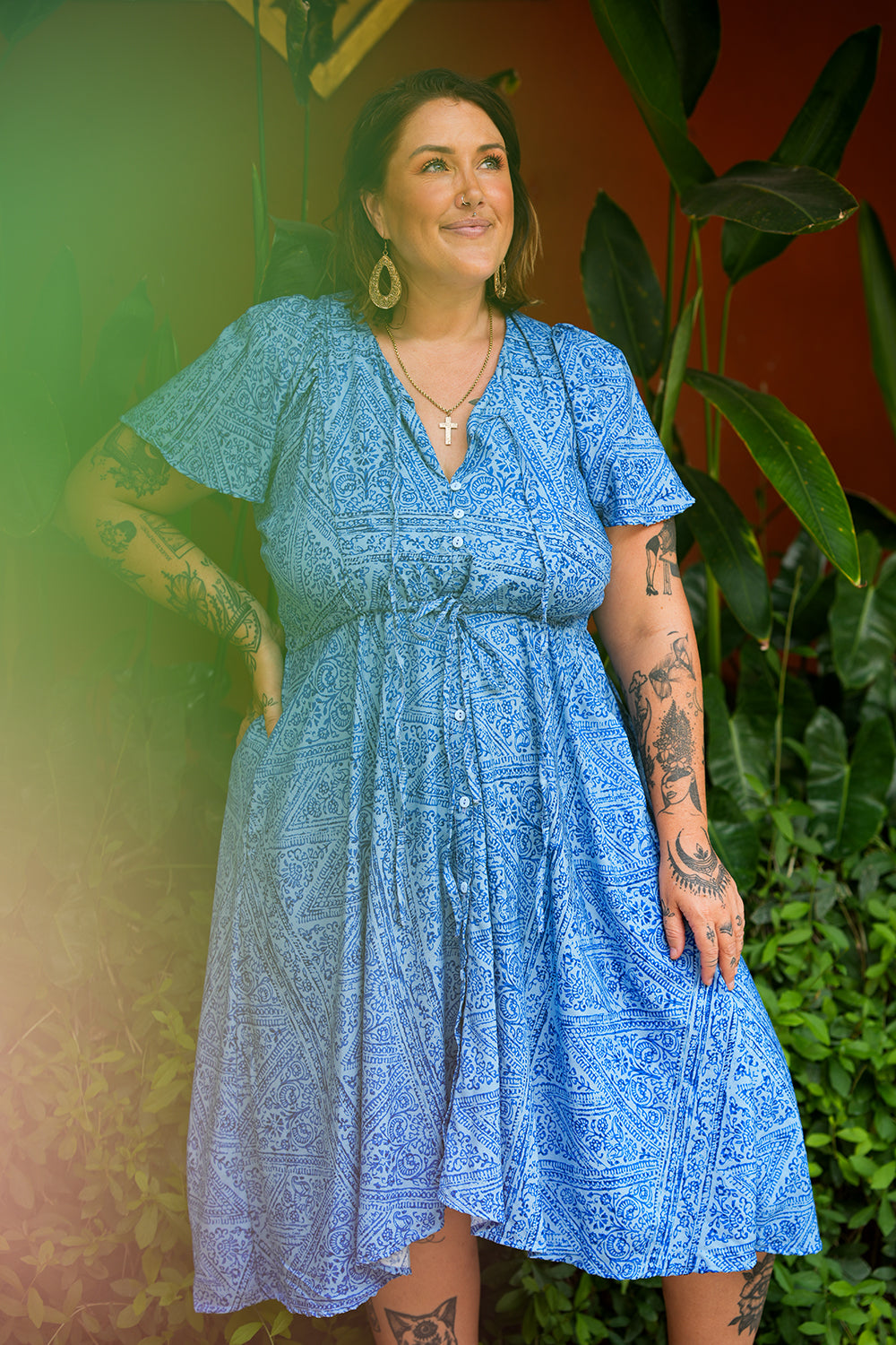 Rachel Dress - Blue Curacao - By Jinx the Label