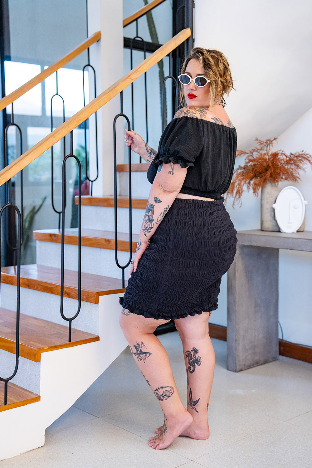 Renee Crop Top - Black - Almost Famous by Jinx the Label