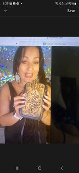 Daisy circle phone wallet- vintage