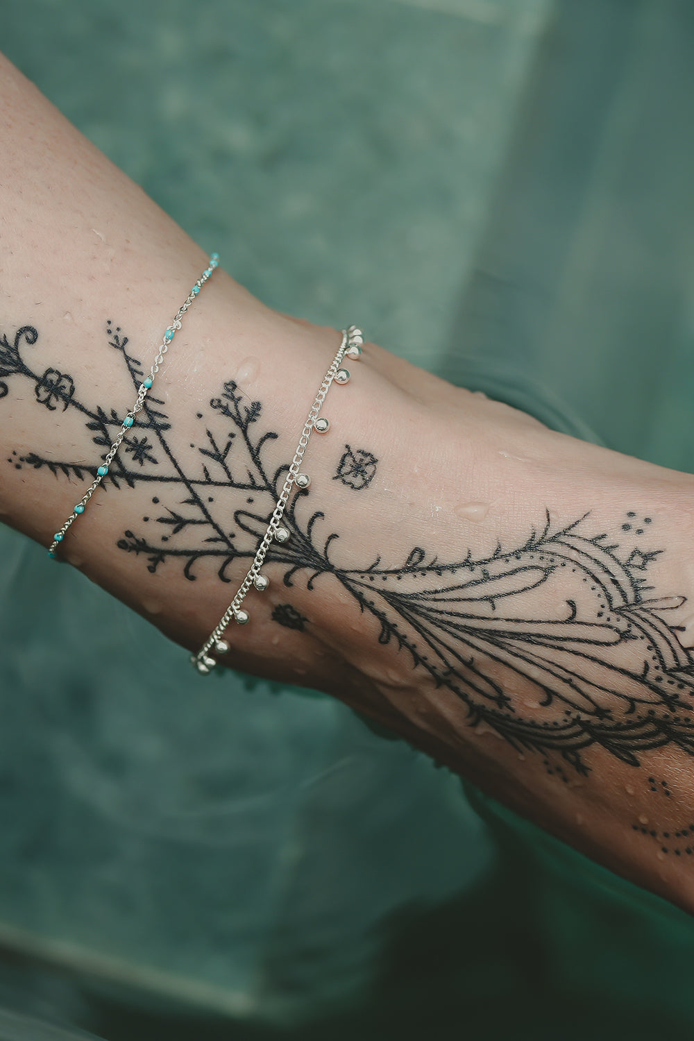 Turquoise Tide Anklet by Jinx the Label