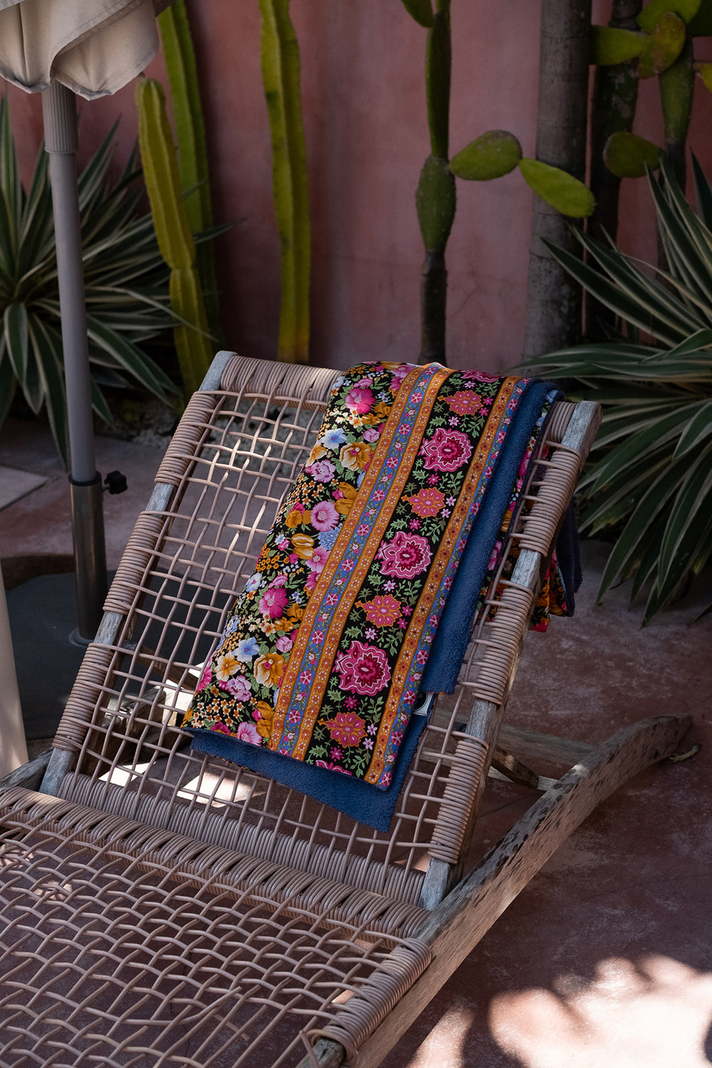 Wanderlust Towel in Midnight Bloom | Jinx the Label