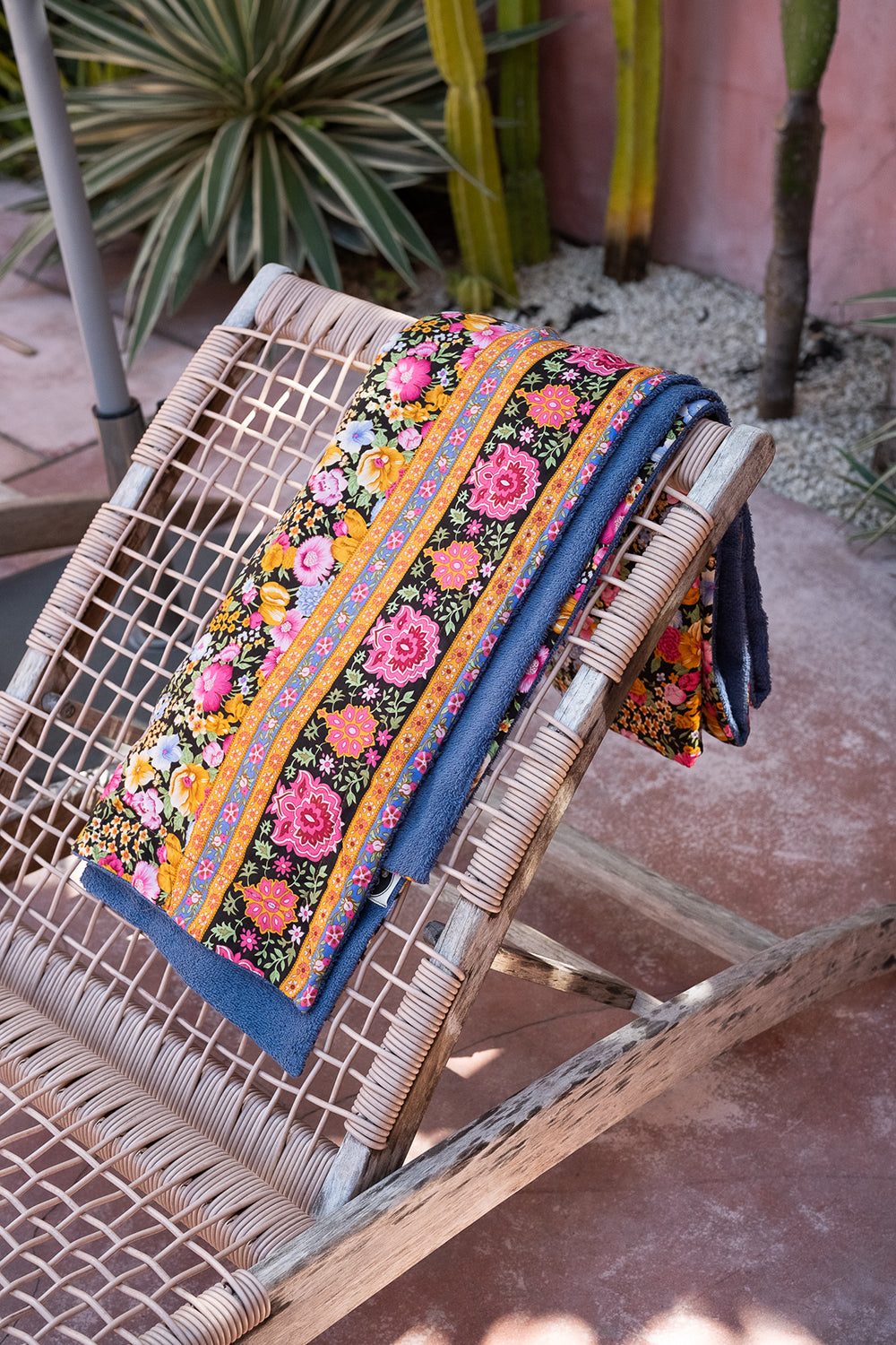 Wanderlust Towel in Midnight Bloom | Jinx the Label