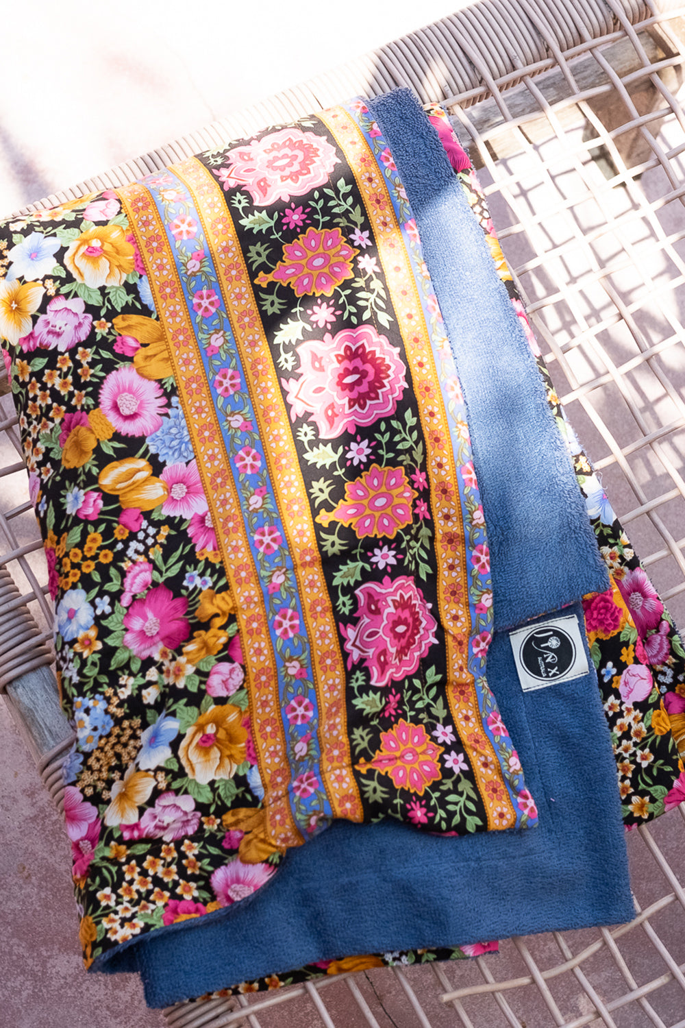 Wanderlust Towel in Midnight Bloom | Jinx the Label