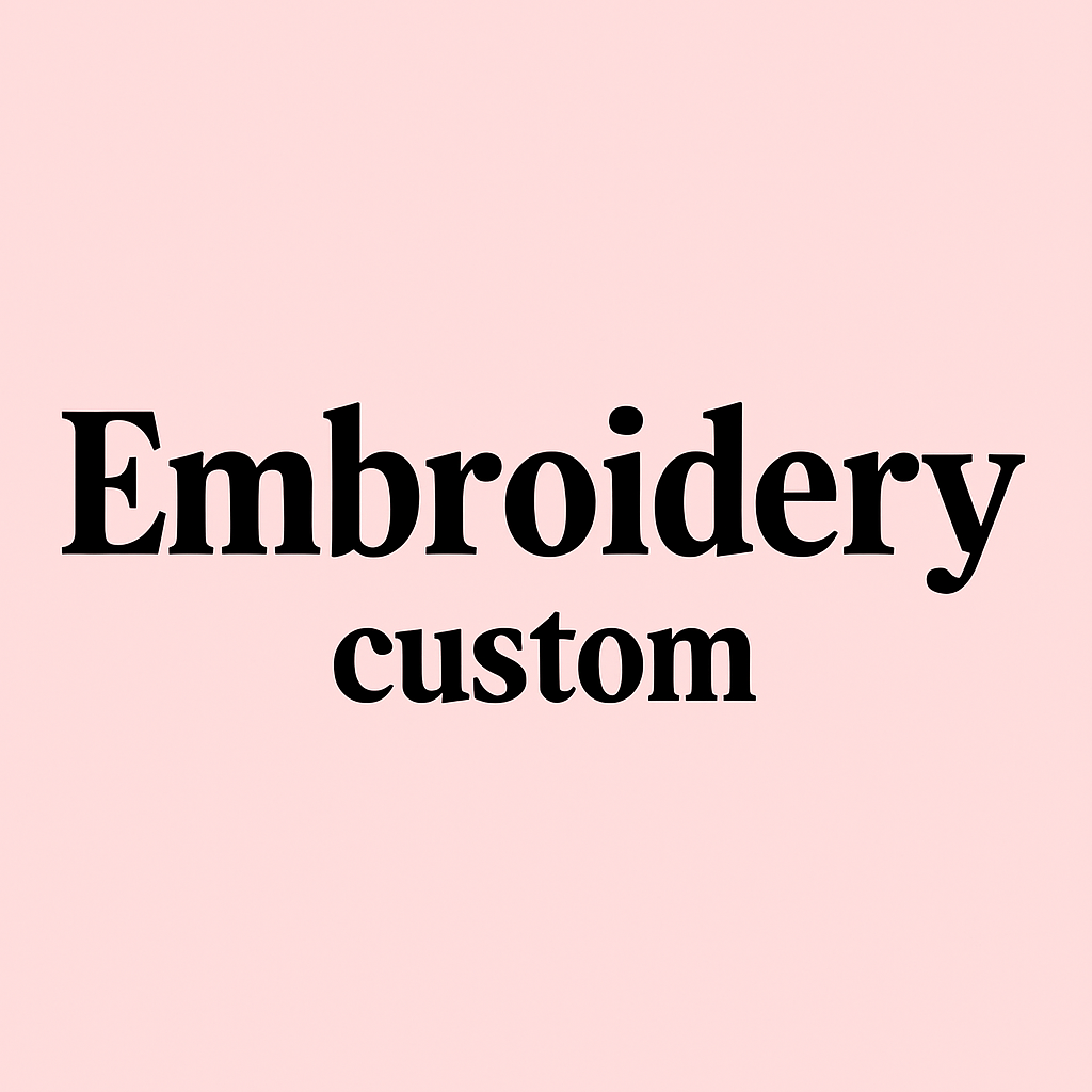 Embroidery custom addition