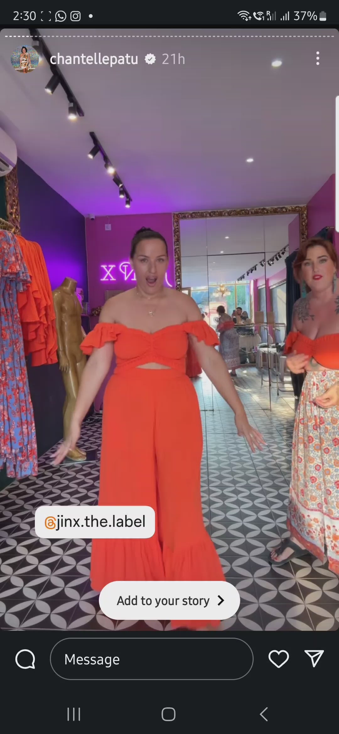 Lexi Crop Top - Valencia