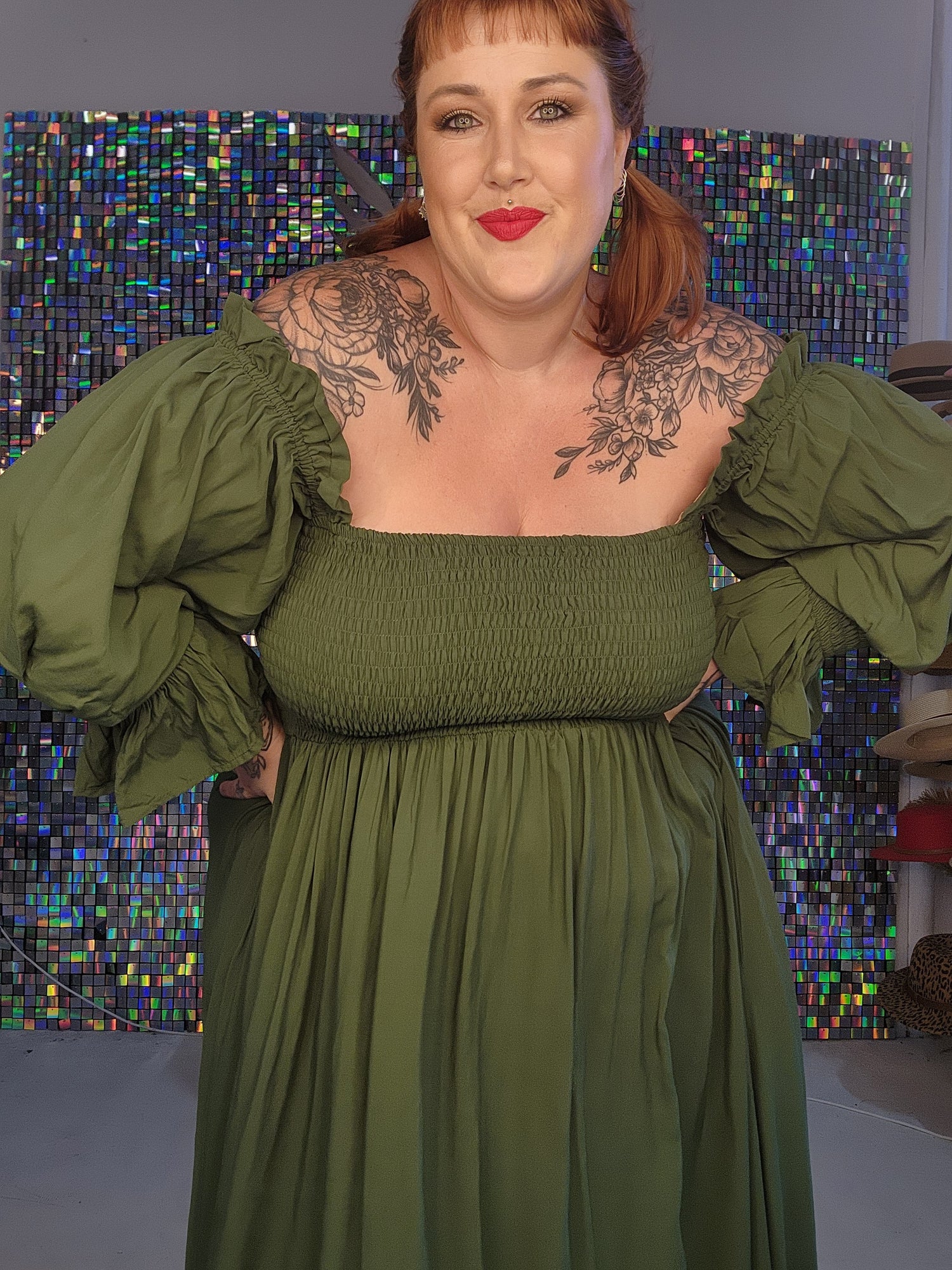Esmerelda dress - olive green
