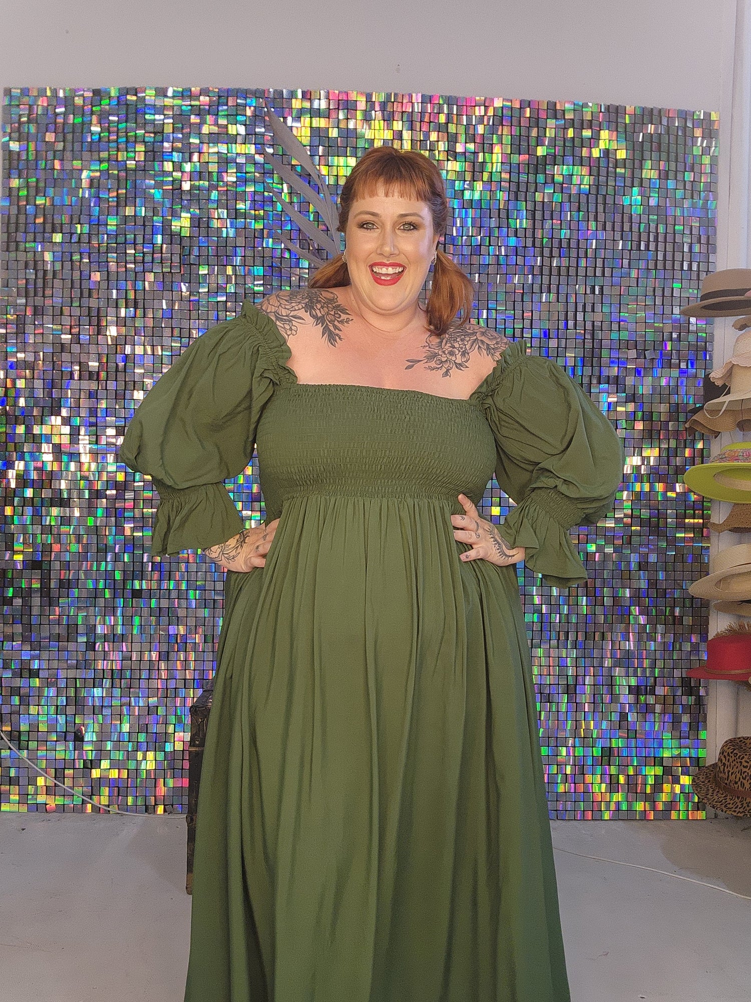 Esmerelda dress - olive green