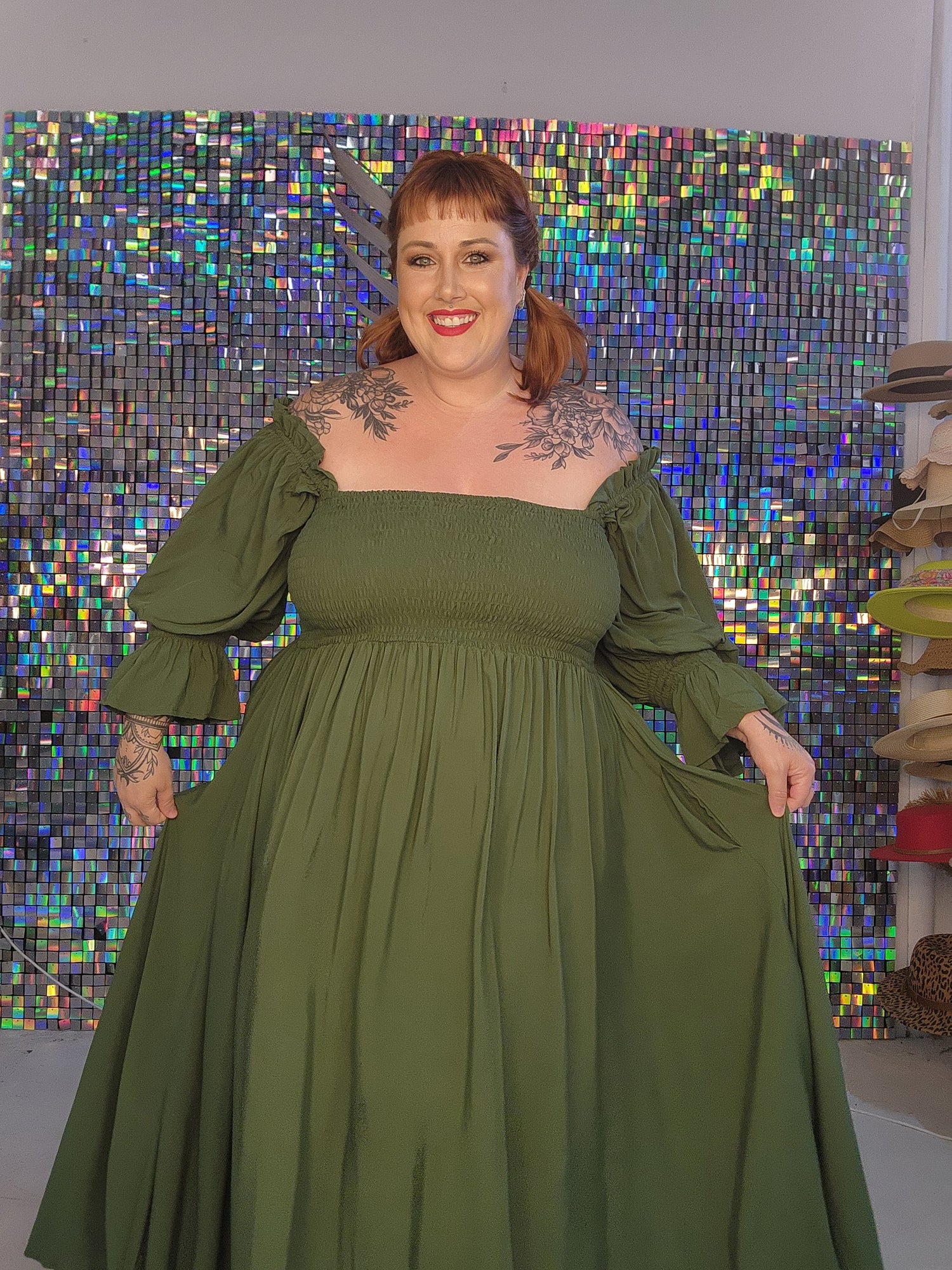 Esmerelda dress - olive green