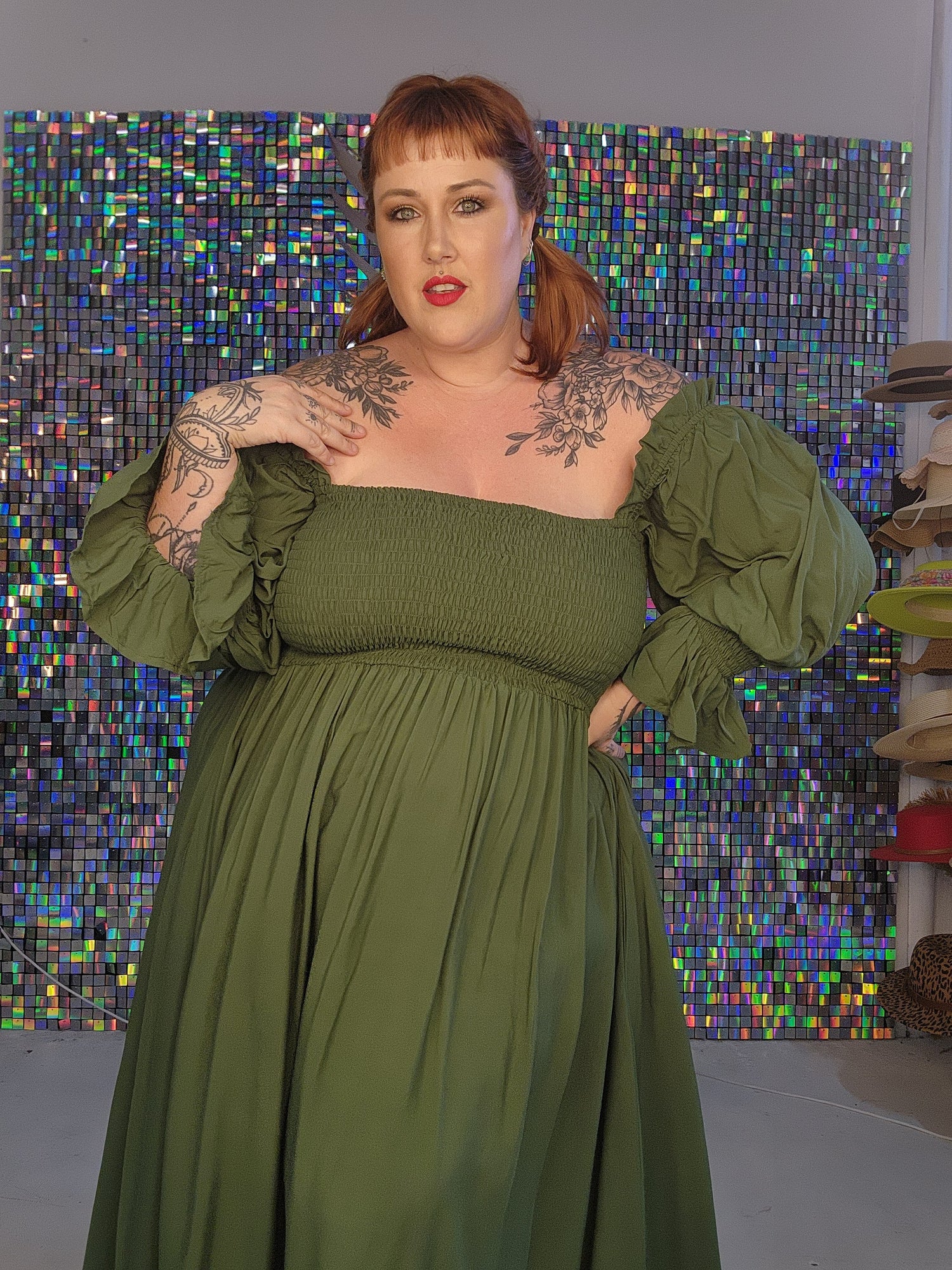 Esmerelda dress - olive green