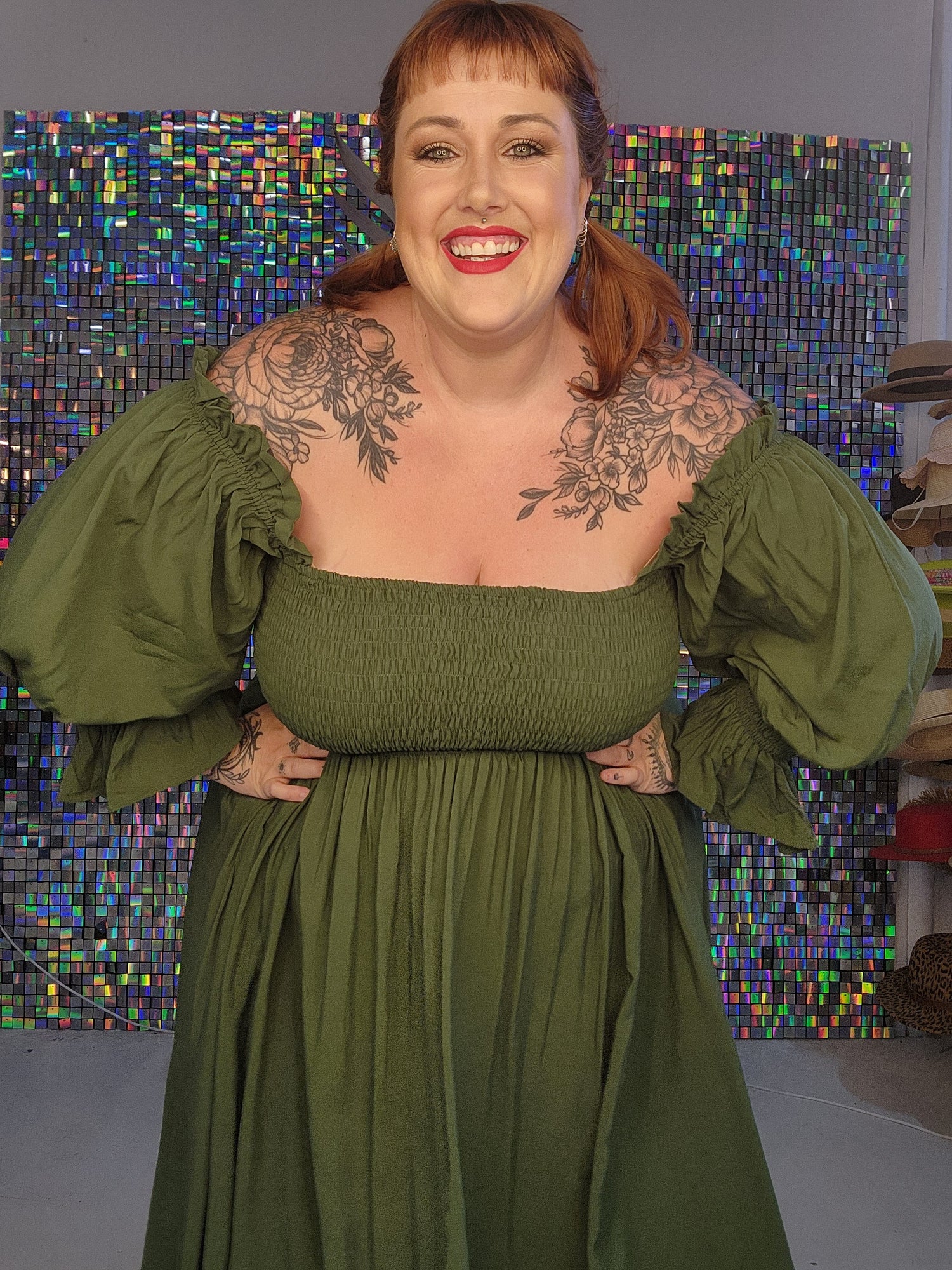 Esmerelda dress - olive green