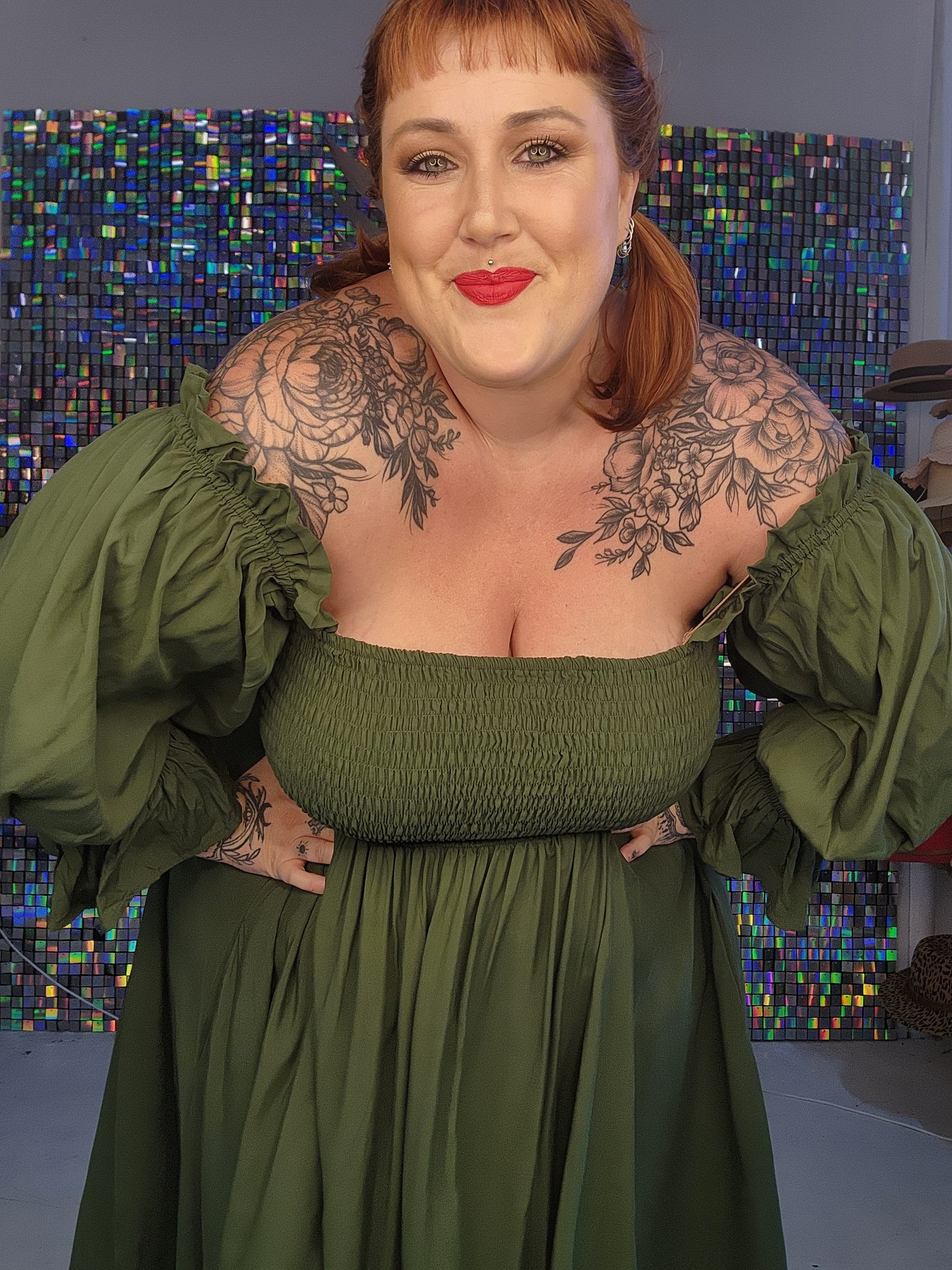 Esmerelda dress - olive green