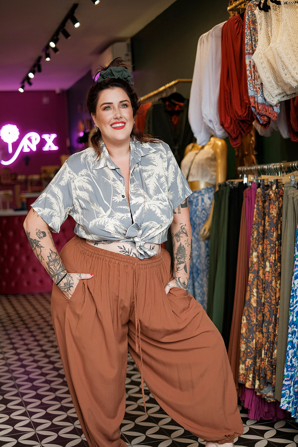 Aladdin Pants - Terracotta by Jinx the Label