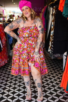Amara Mini Dress in Flower Power Garden by Jinx the Label