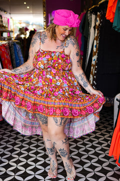 Amara Mini Dress in Flower Power Garden by Jinx the Label