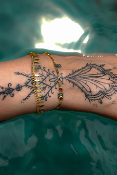 Amber Flame Anklet - Orange Zirconia by Jinx the Label
