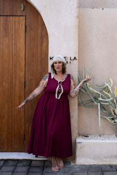 Anisa Long Dress - Mulberry - Almost Famous by Jinx the Label