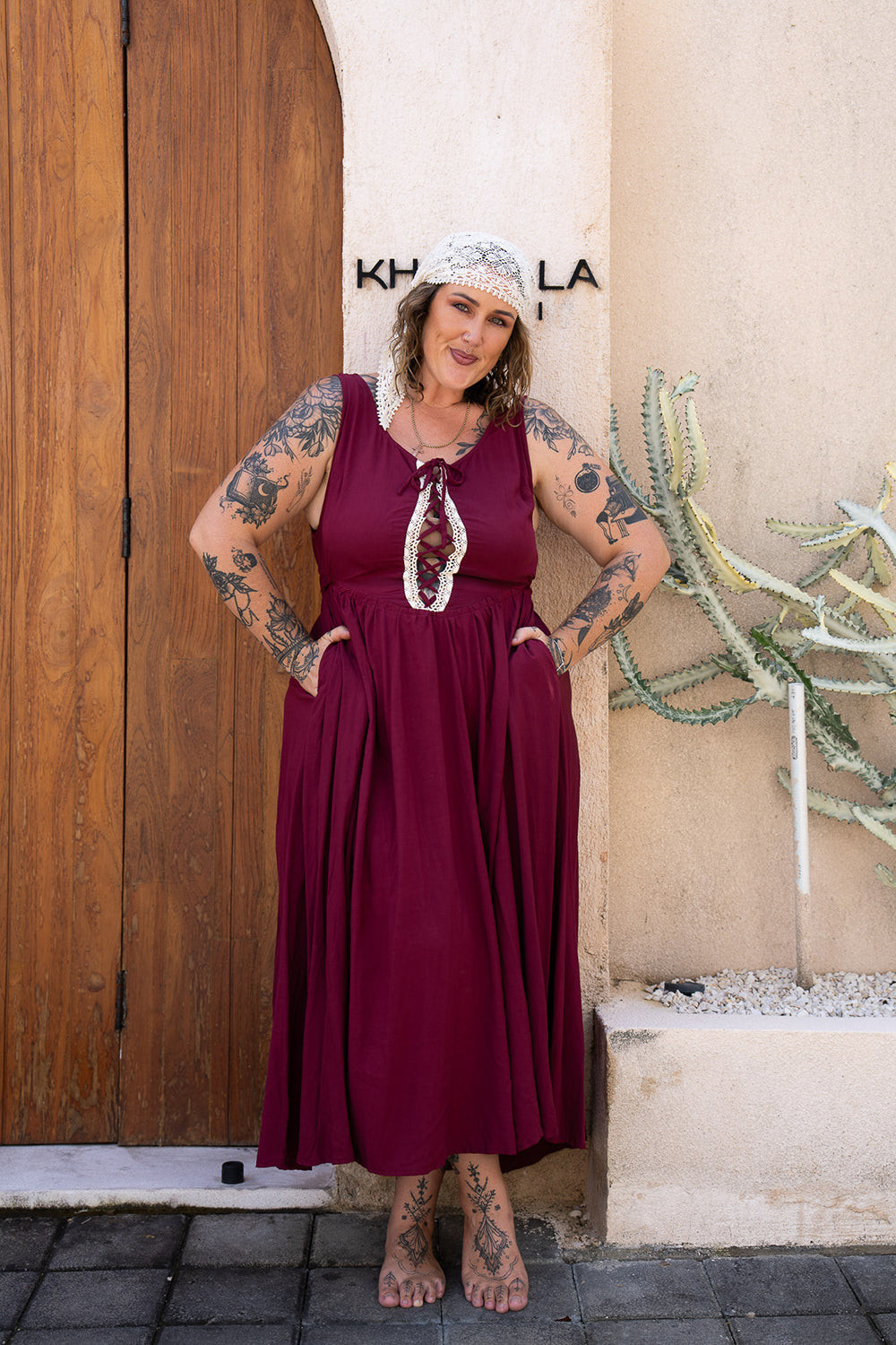 Anisa Long Dress - Mulberry - Almost Famous by Jinx the Label