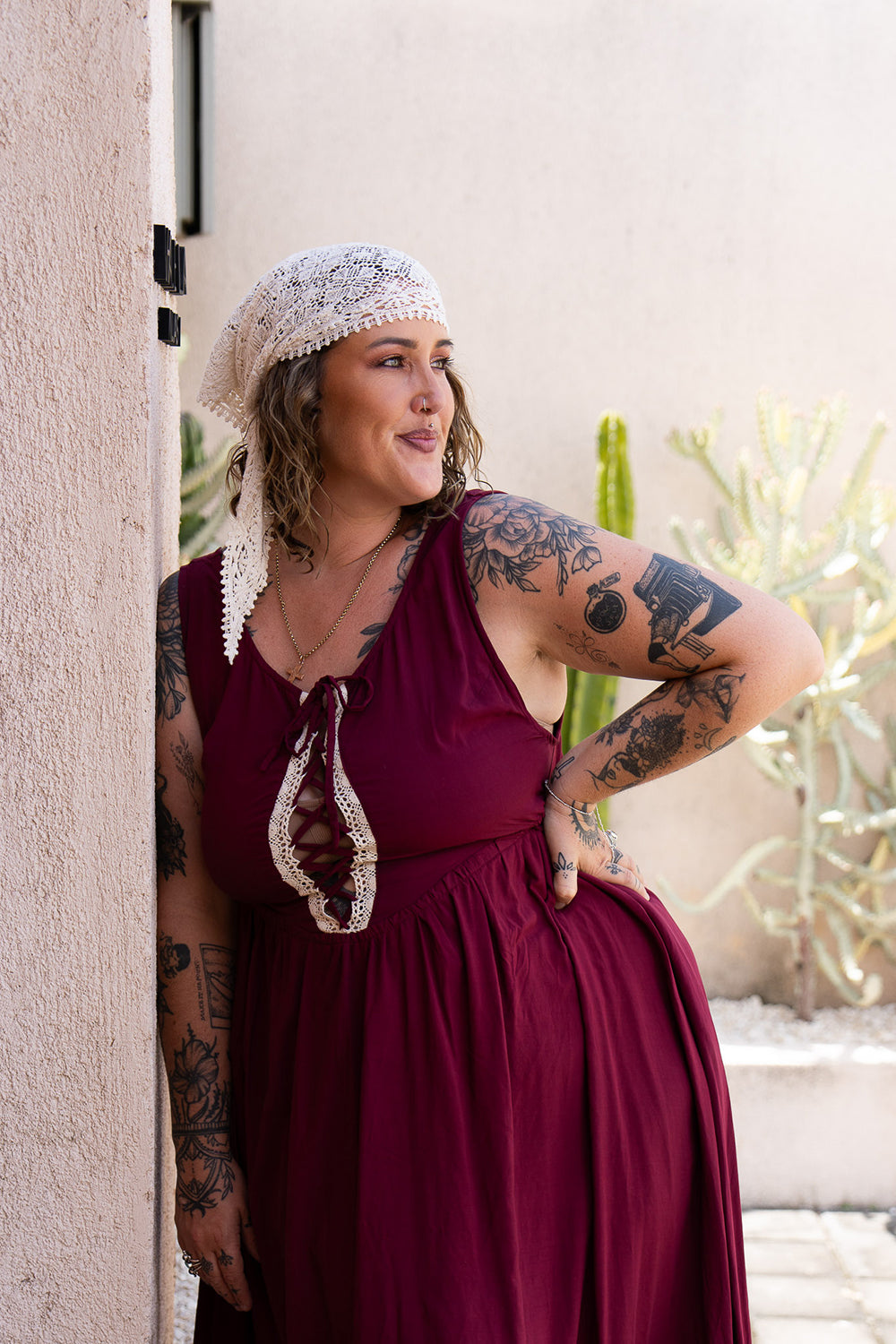 Anisa Long Dress - Mulberry - Almost Famous by Jinx the Label