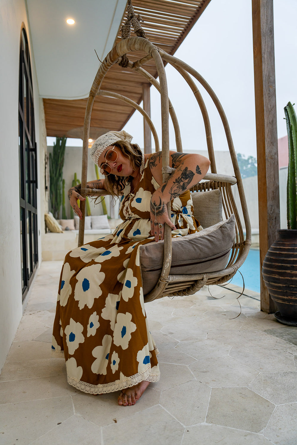 Anisa Long Dress - Wildflower - Almost Famous by Jinx the Label