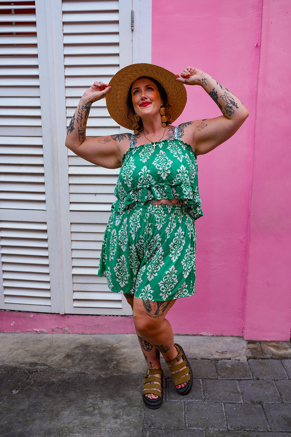 Annie Crop Top - Regal Jade by Jinx the Label