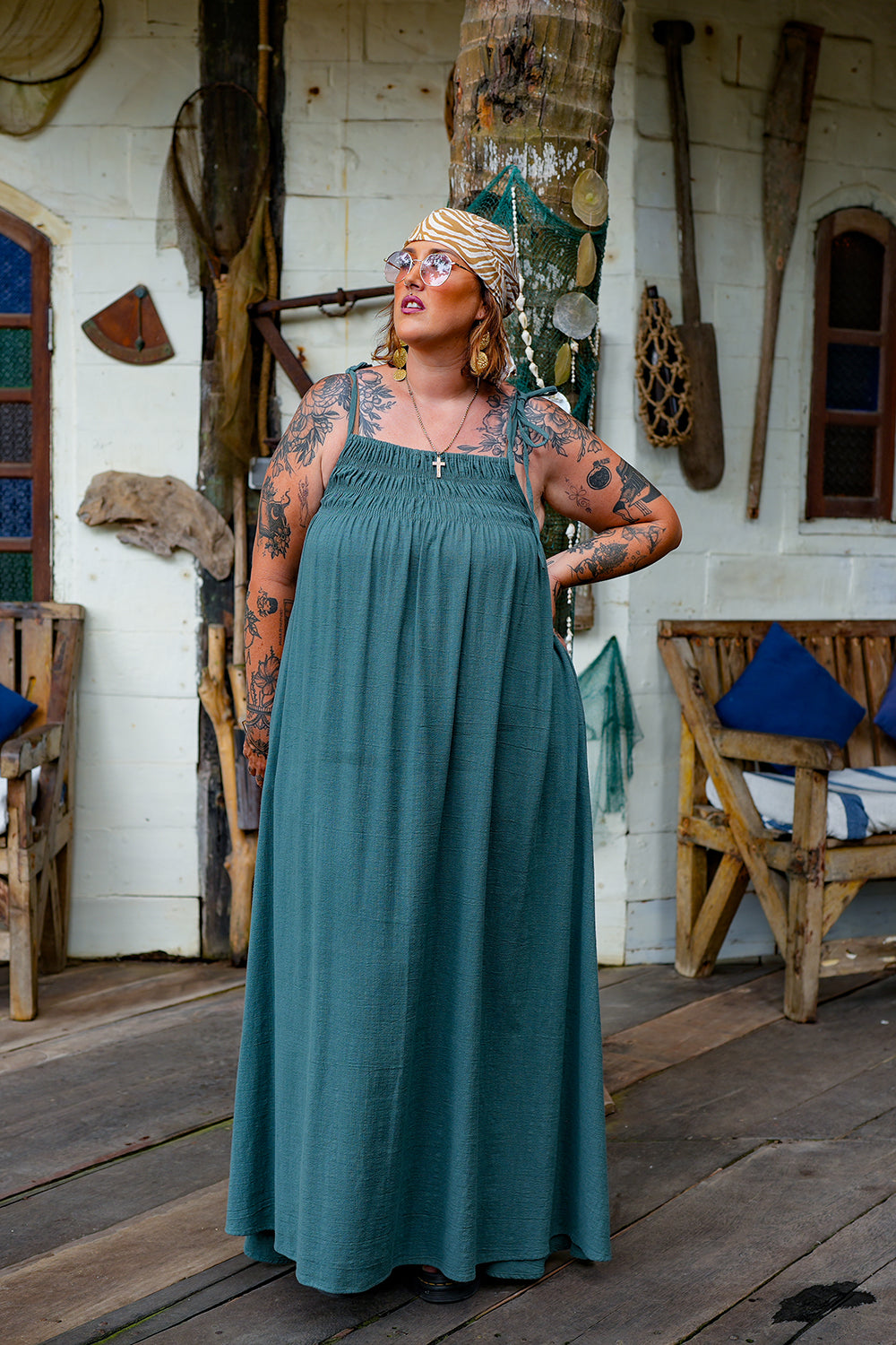 Arabella Dress - Teal by Jinx the Label