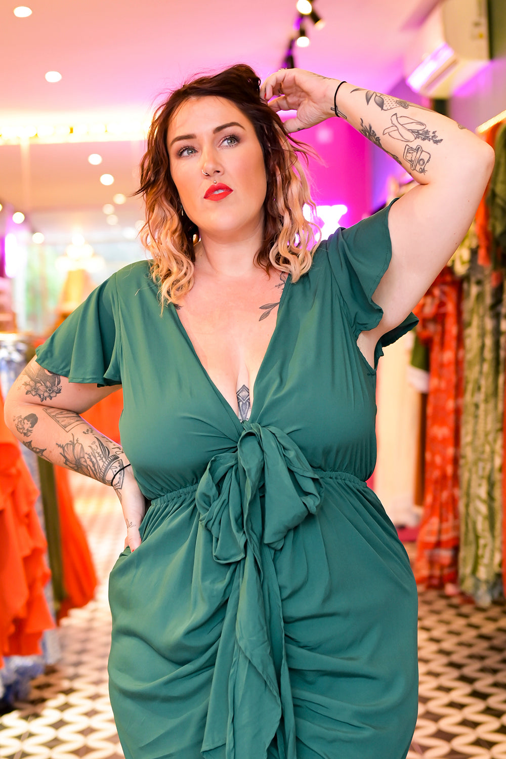 Ariel Dress - Emerald by Jinx the Label