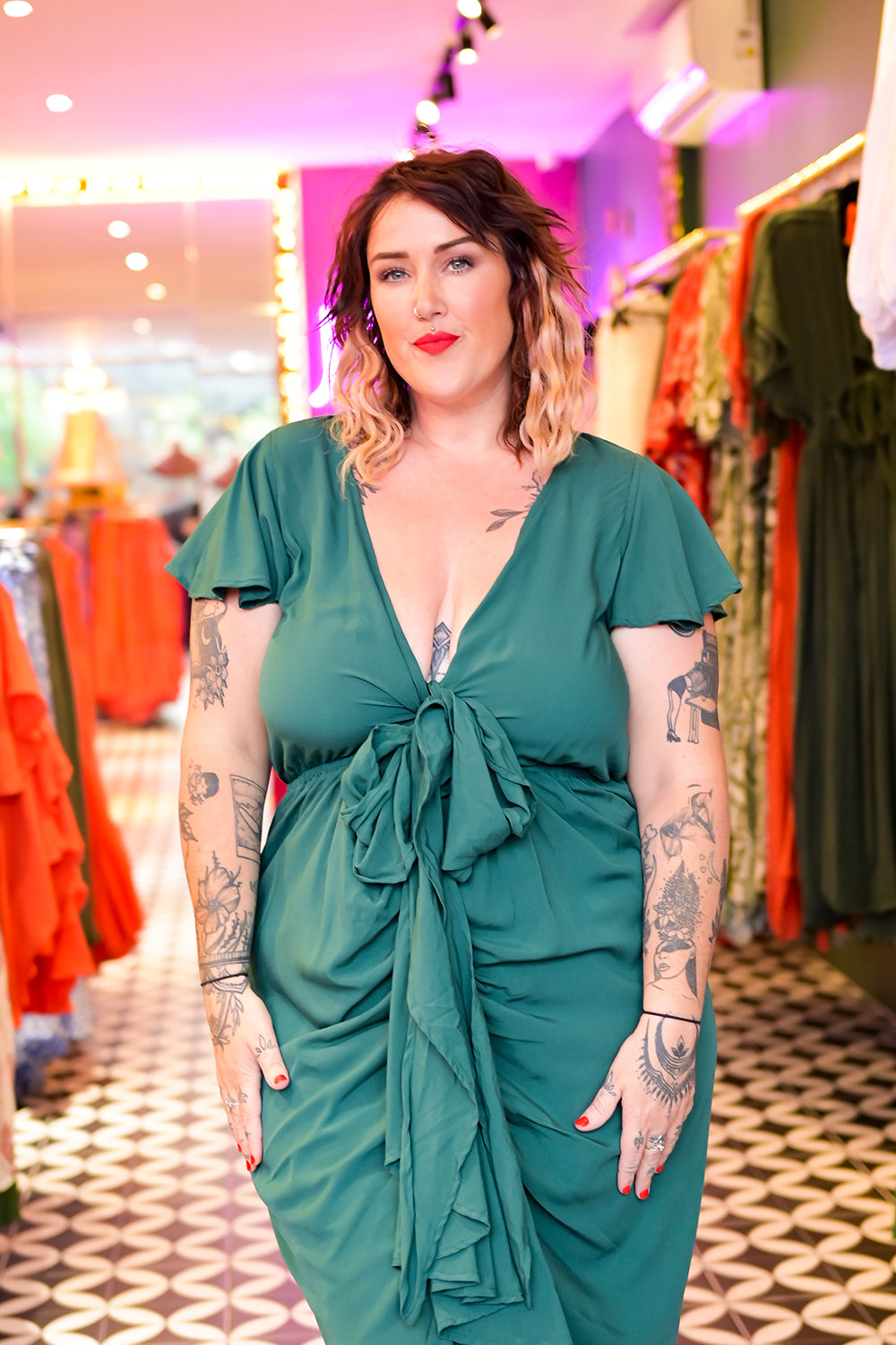 Ariel Dress - Emerald by Jinx the Label