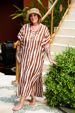 Ash Smock Dress - Pinstripes by Jinx the Label