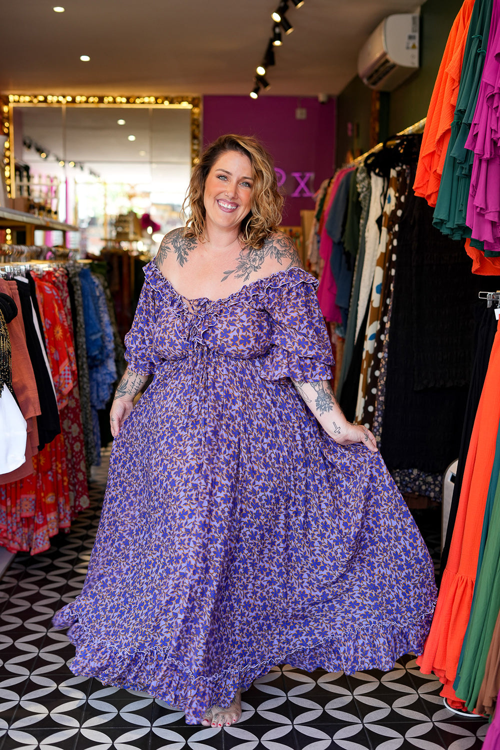 Betty Maxi Dress in Lavender Dreams by Jinx the Label