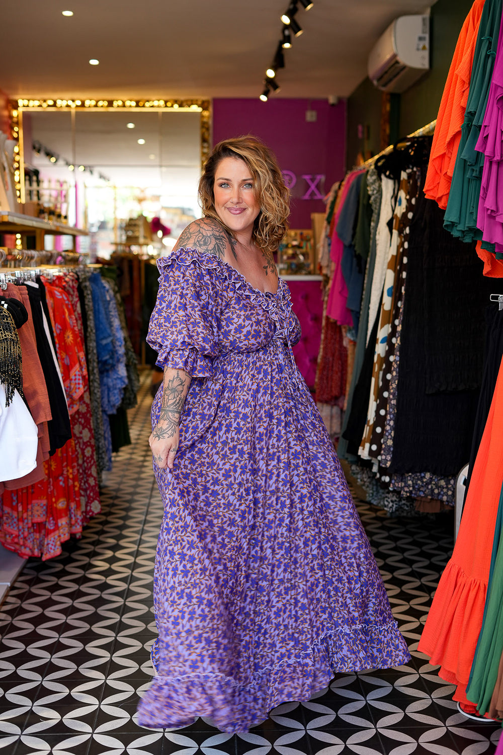 Betty Maxi Dress in Lavender Dreams by Jinx the Label