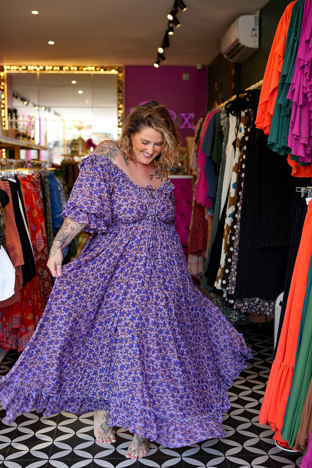 Betty Maxi Dress in Lavender Dreams by Jinx the Label