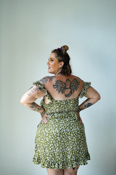 The Betty Mini Dress in Peony by Jinx the Label