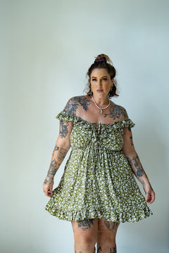 The Betty Mini Dress in Peony by Jinx the Label